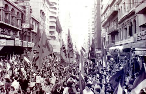 Acto del MPP en 18 de Julio y Julio Herrera y Obes