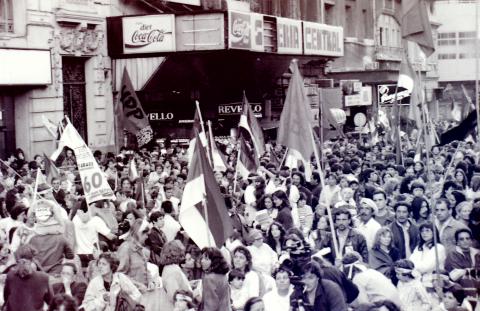 Acto del MPP en 18 de Julio y Julio Herrera y Obes