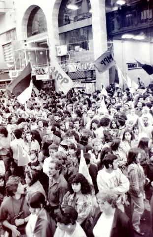 Acto del MPP en 18 de Julio y Julio Herrera y Obes